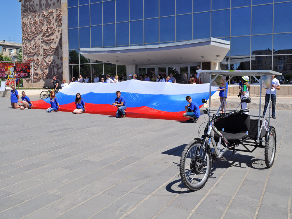 В Камышине в День России стартовал инновационный велосипед «Гелиос»