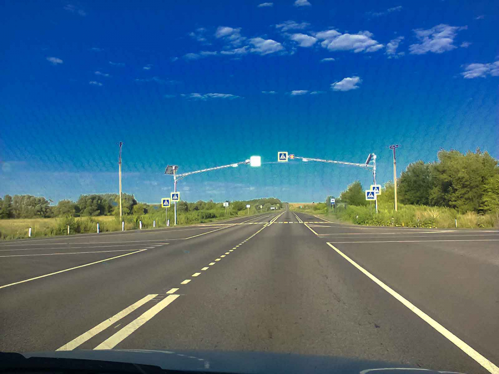 В Камышинском районе установили новый светофор на перекрестке «Костарево - Таловка»