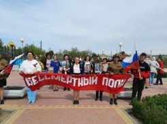 В селе Семеновка Камышинского района вживую прошел «Бессмертный полк»