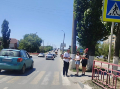 В Камышине гоавтоинспекторы вышли на улицы города  «вживую» пообщаться с пешеходами