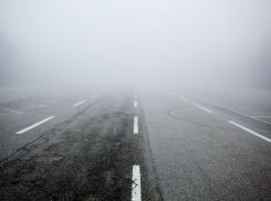 ГИБДД предупреждает водителей, что трассы тонут в плотном тумане