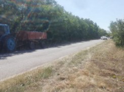 На сельской дороге в Камышинском районе пенсионер за рулем иномарки врезался в трактор