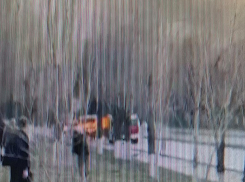 В Камышине загорелся автобус (ВИДЕО)