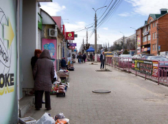 Камышан прямо тянет торговать именно у людей под ногами! - камышанка