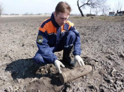 В Камышинском районе нашли снаряд времен Великой Отечественной