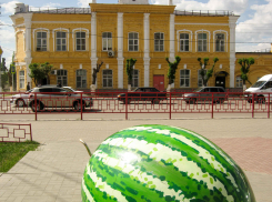 Предлагаю объявить в Камышине конкурс на эстетичный хвостик для памятника Арбузу: сколько ему позориться с «рукояткой»? - камышанка