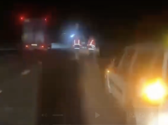 Столкновение пассажирского миниавтобуса «Камышин - Волгоград» на трассе попало на ленты федеральных СМИ (ВИДЕО)