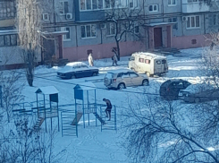 Камышане обсуждают своего земляка в шортах, гуляющего по заснеженной детской площадке в Камышине в -15