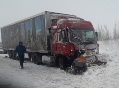 В массовой аварии на федеральной трассе в Камышинском районе, произошедшей по принципу «домино», получили травмы пять человек