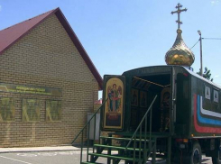 Бойцы расположенной в Камышине бригады РХБЗ отправляют в зону СВО полевой передвижной храм
