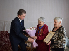 В Камышине Почетным гражданам города - участникам Великой Отечественной войны вручили удостоверения, памятные знаки и цветы