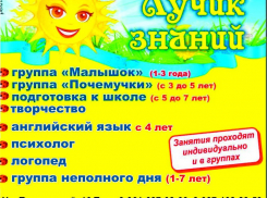 В Камышине развивающий центр «Лучик знаний» поздравляет родителей и их детей с Новым годом!