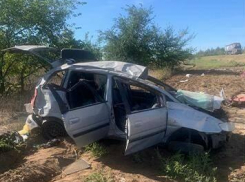 В иномарке, слетевшей с трассы между Камышином и Волгоградом, разбились насмерть два человека