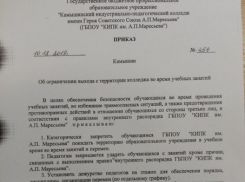 Студенты Камышинского индустриально-педагогического колледжа возмущены, что им приказано не выходить из учебного корпуса