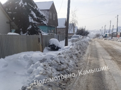 «В Камышине снег начали убирать на главных улицах, а до второстепенных, видимо, дойдут только к маю», - камышанин