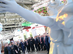 Спикер Госдумы Вячеслав Володин пришел на площадку Волгоградской области на выставке «Россия» на ВДНХ