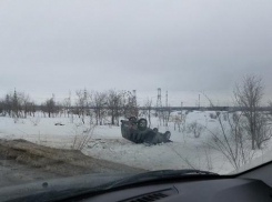 На автодороге между Камышином и Петровым Валом опрокинулась «Нива», о пострадавших полицией не сообщается
