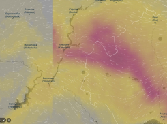 Камышин и Камышинский район накрывает алая песчаная буря, примчавшаяся с Ближнего Востока: хорошо, что пока в Камышине идет дождь