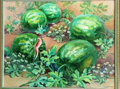 В Камышине стали известны итоги городского конкурса художников, вдохновленных арбузом