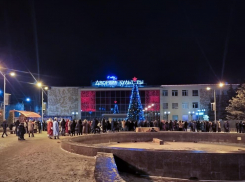 Камышане с удовольствием погуляли в новогоднюю ночь у 15-метровой и 9-метровой городских елок