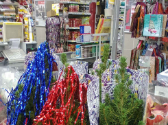 В камышинских магазинах появились в продаже микро-елки, а бутылка шампанского устремилась к 350 рублям