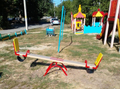 Спикер Камышинской городской думы Владимир Пономарев охватил качелями не только свой избирательный округ, но и тот, что по соседству от его дома