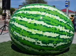 Камышане предлагают перекрасить памятник арбузу