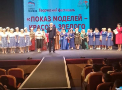 Председатель Камышинской городской думы Владимир Пономарев прибыл приветствовать в политическом ключе возрастных моделей на подиуме 