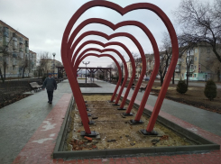 В Камышине то ли из-за слякоти, то ли из-за недоделок власти города тайно отменили открытие Аллеи Любви на улице Терешковой