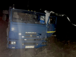 Кошмарная лобовая смертельная авария случилась на московской трассе в Волгоградской области: фургон впечатался в КАМАЗ (ВИДЕО)