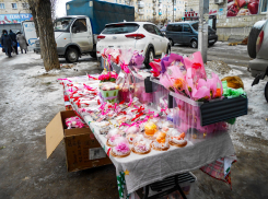 В Камышине местные предприниматели занимают под уличную торговлю подарками любые неприспособленные места