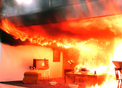 В городе Петров Вал Камышинского района  "удачно" сгорела комната жилого дома - никто не пострадал