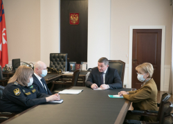 Андрей Бочаров встретился с  заместителем директора ФССП и исполняющей обязанности главного судебного пристава Волгоградской области