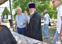 В Камышинском районе на сельский музыкальный праздник приехал святой отец