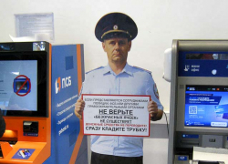 В Камышине "картонного" полицейского в просветительских целях установили на входе в торговый зал гипемаркета