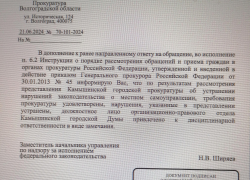 Прокуратура сообщила, что из-за истории с недопуском журналистов "Блокнота Камышина" в Камышинскую городскую думу в ней кому-то за что-то объявлено замечание 