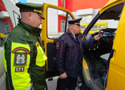 В Камышине полицейские проинспектировали маршрутки, на которых ездят горожане