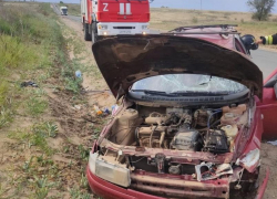 В Камышинском районе перевернулся автомобиль, но водителю повезло