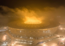 Пользователи соцсетей предположили, что над "Волгоград-Ареной" разыгралась пылевая буря, как в Эмиратах