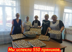 В селе Семеновка Камышинского района волонтеры напекли полтысячи ароматных пряников для бойцов спецоперации