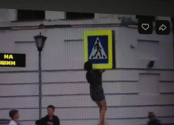 В Камышине полиция решила поближе познакомиться со школьницей, устроившей "шоу" с дорожным знаком (ВИДЕО)