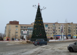  В Камышине елка- "долгожительница" на Комсомольской площади установила двухмесячный рекорд, - камышанка 