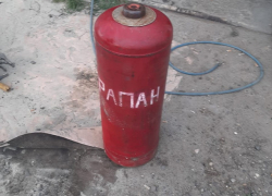 В Камышине в колонию №5 привезли газовый баллон с запрещенной "начинкой"