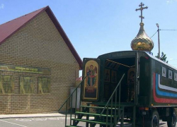 Бойцы расположенной в Камышине бригады РХБЗ отправляют в зону СВО полевой передвижной храм
