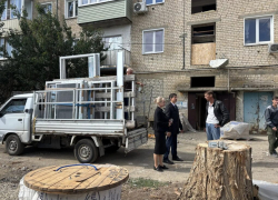 В городе Петров Вал Камышинского района продолжаются восстановительные работы в доме, где взорвался газ