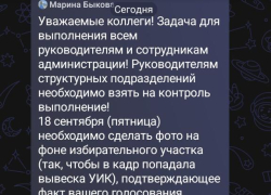 Кому в администрации Камышинского района срочно приказали завтра фотографироваться у избирательных участков и слать фотоотчеты "наверх"