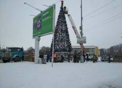 Главная елка Камышина в этом году простояла рекордное количество дней и была разобрана только сегодня