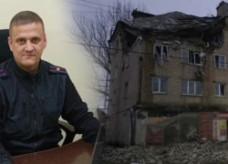 В Главке МВД рассказали, как майор полиции Сергей Хрущев спасал жильцов во "взорвавшемся" подъезде дома в Камышинском районе