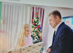 Глава Камышина Станислав Зинченко стал под елку и рассказал, что он подарил девочке Соне