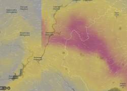 Камышин и Камышинский район накрывает алая песчаная буря, примчавшаяся с Ближнего Востока: хорошо, что пока в Камышине идет дождь